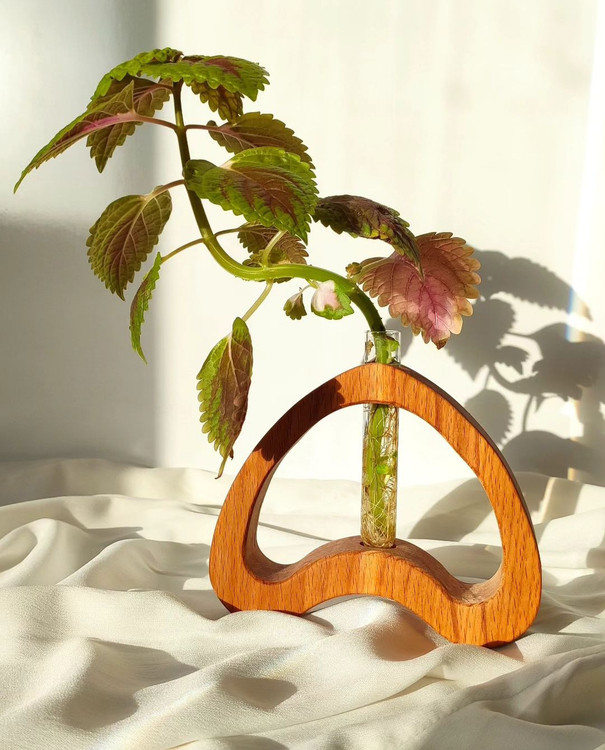 گلدان چوبی دکوراتیو